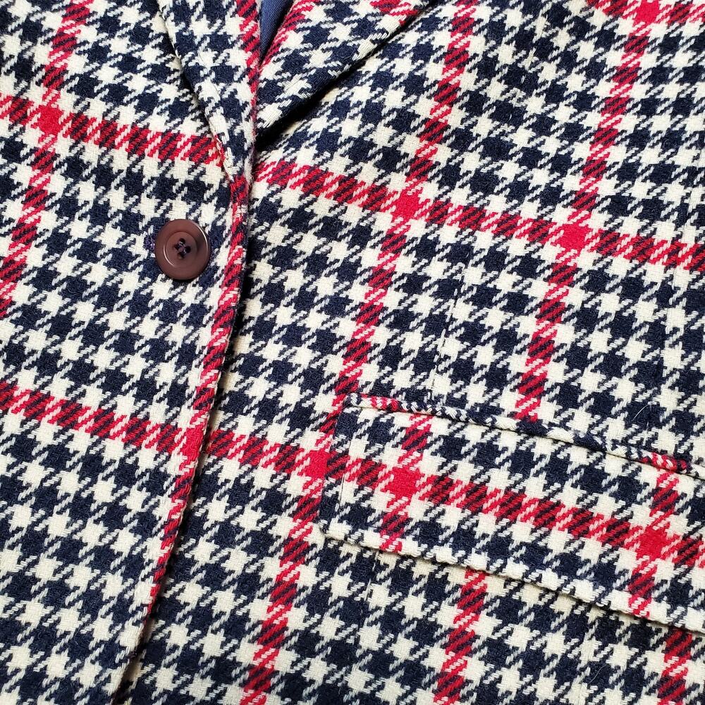 Pendleton Houndstooth Wool Blazer 6 - image 2